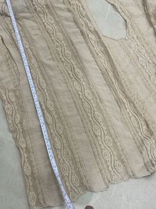Elegant Lace Vest with Fur Trim