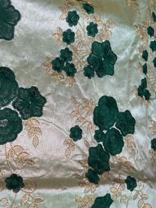 Embroidered Brocade Dress Material