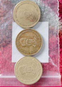 Rare Madan Mohan Malaviya Coins 3Pcs Set