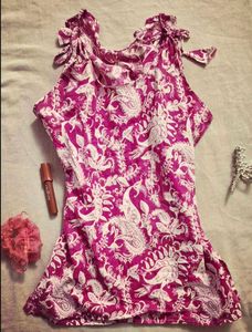 cute tie up bow short kurti 🍓