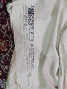 White Dress Material with Subtle Embellishments