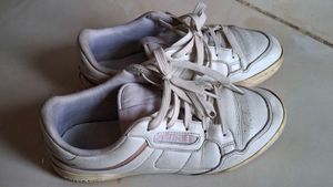 White Redtape Leather Sneakers