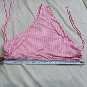 ❤️‍🔥 Pink Ribbed Bikini Bottom