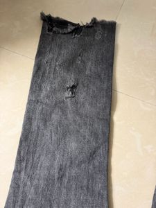 28 waist Distressed Grey Flare Jeans
