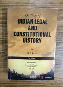 Outlines of Indian Legal nd Constitutional History