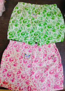 Cute Girls' Shorts pack of 8