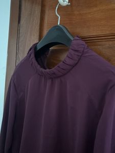 Elegant Purple Long Sleeve Top 💓