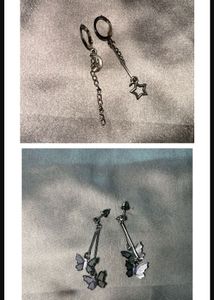 Celestial Dangle Earrings & Butterfly Earring