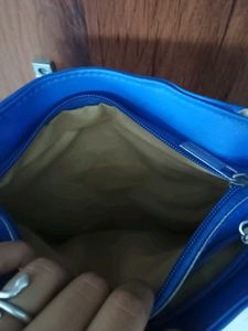 Stylish Blue Fringed Crossbody Bag
