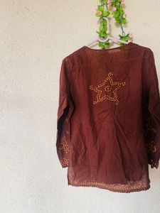 Beautiful Ethnic Brown Kurta