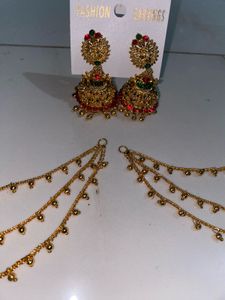 Elegant Gold Chain Ear Cuffs