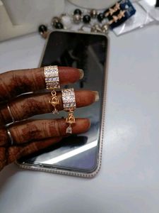 Rose Gold Diamond Stud Earrings