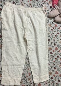 Cream Palazzo Pants