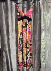 Vibrant Floral Maxi Dress