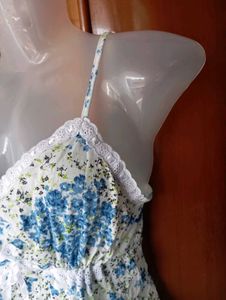 Floral Cami Top with Lace Trim
