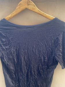 Black V-Neck Bodysuit Top
