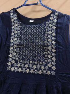 Elegant Navy Blue Kurta Suit