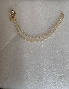 Beautiful Nose pin with pearl chain