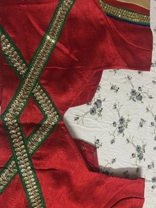 Red Embellished Blouse Fancy
