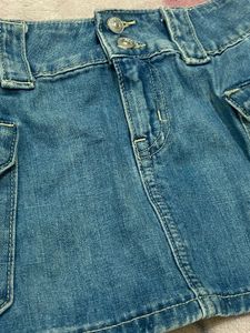 low waist Denim Mini Skirt