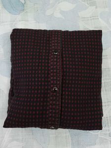 Men's Maroon Printed Casual Shirt