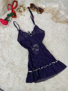 Sheer Lace Babydoll Nightwear