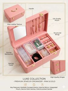 PremiumDouble Layer Wooden Rexine Leather suitcase