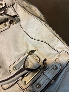 Guess White Satchel Handbag