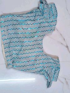 Light Blue Embroidered Lehenga Choli