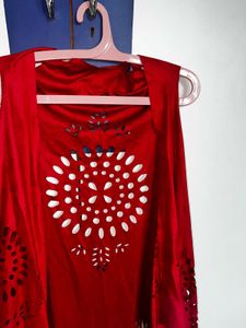Red Fringe Vest
