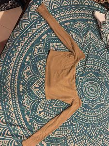 Ribbed Knit Off-Shoulder Top