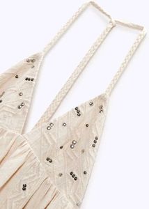 ZARA studded halter dress
