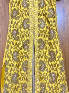yellow jacket dress (ethnic gown) suit