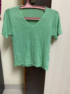 Pastel Green Shiny Top