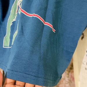 Cute Blue T-Shirt with Dog Graphic