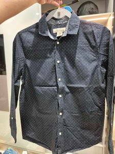 Men's Navy Polka Dot Shirt