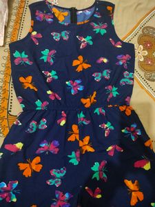 Colourful Butterfly Print Jumpsuit