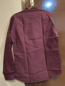 Maroon Mandarin Collar full sleeve Highlander shir