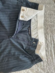 Striped Wide-Leg Pants