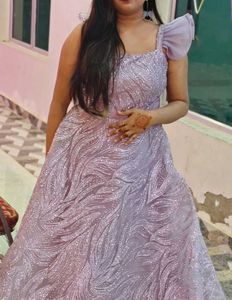 Stunning lavender Embellished Gown