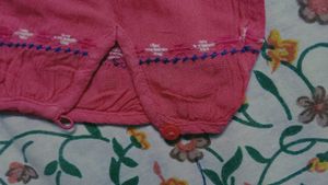 Coral Embroidered Kurta Top