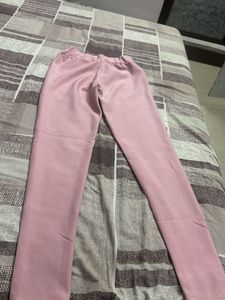 Light Pink Elastic Waist Pants