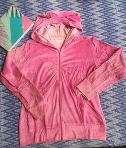 💥Cozy Pink Velvet Zip-Up Hoodie🎀💥