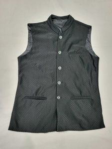 Black Ethnic Waistcoat