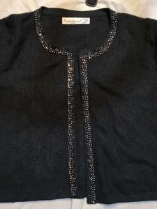 Sparkling Black Cardigan
