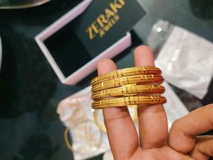 1gram Gold Zeraki bangles set of 3