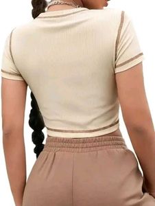 Cute Heart Graphic Cropped Top