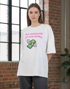 Graphic T-Shirt "Not Antisocial Just Anti-Br