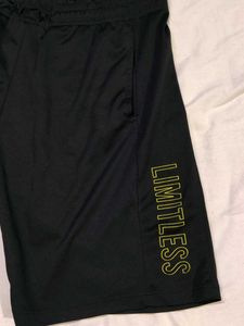 Men's Black Athletic Shorts "Limitless"