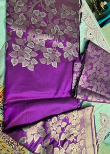 Stunning Purple Silk Saree